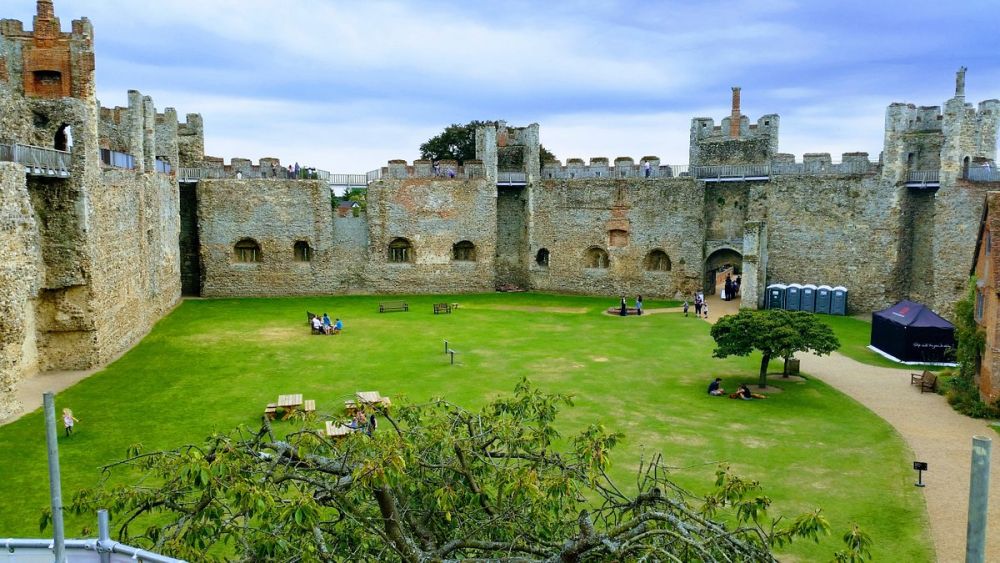L'interno delle mura del Castello di Framlingham