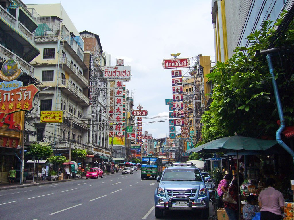 Il quartiere di Chinatown a Bangkok, foto Uwe Schwarzbach