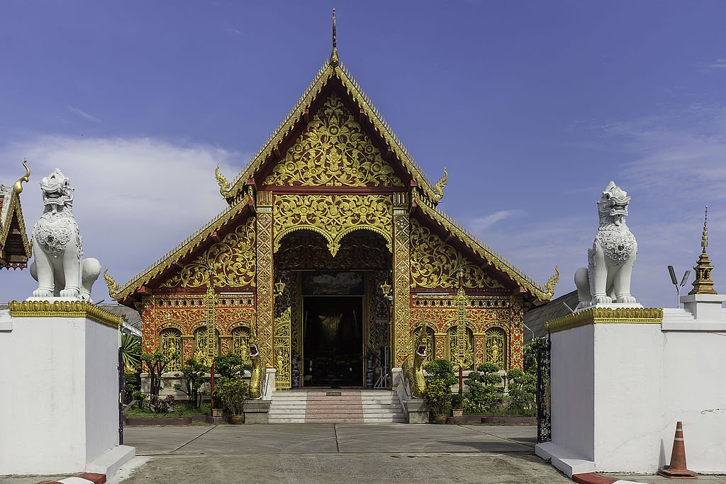 Il tempio Wat Chet Yot a Chiang Rai in Thailandia