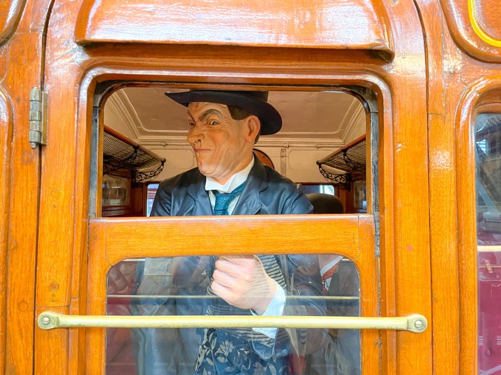 Inglese vittoriano sulla metropolitana di Londra al London Transport Museum