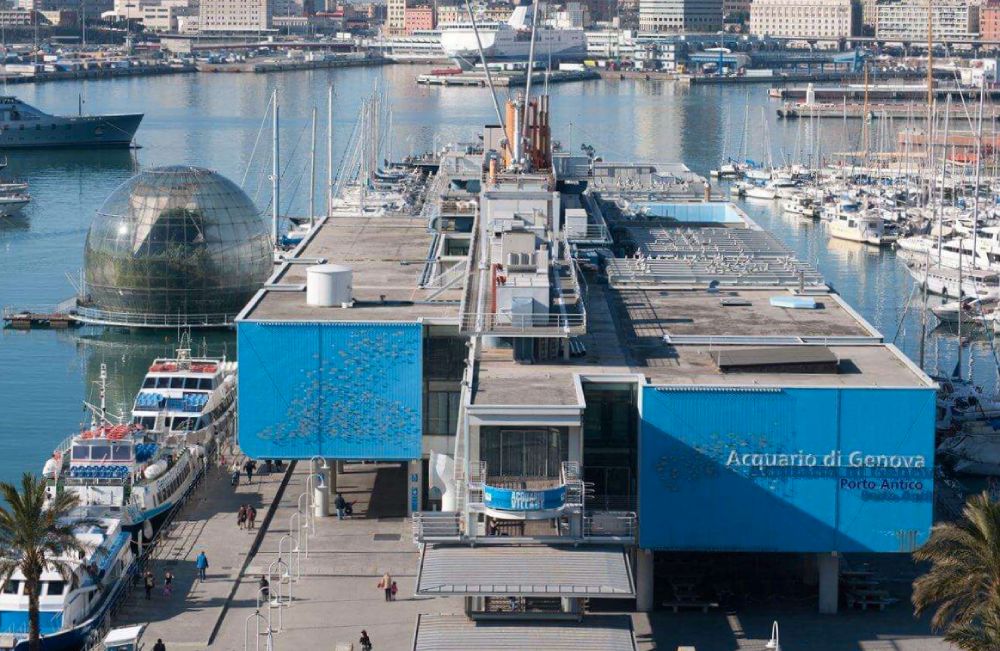 L'edificio dell'Acquario di Genova