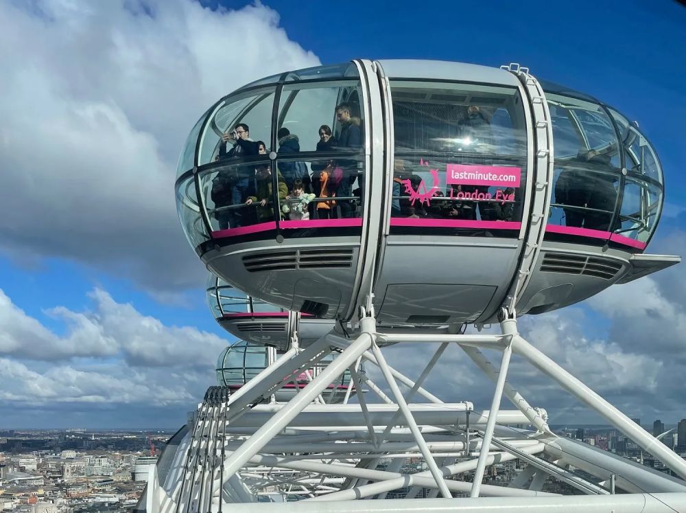 Cabina del London Eye, la ruota panoramica di Londra
