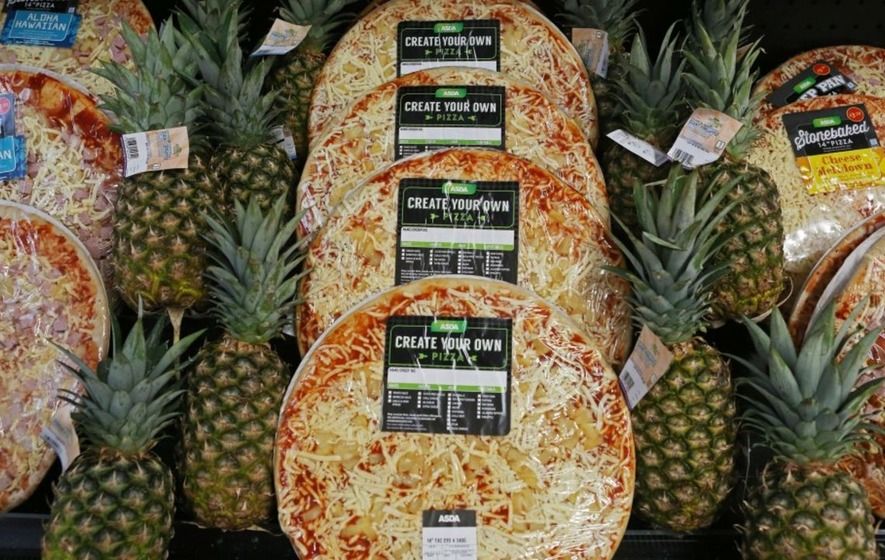 Pizza all'ananas, Regno Unito