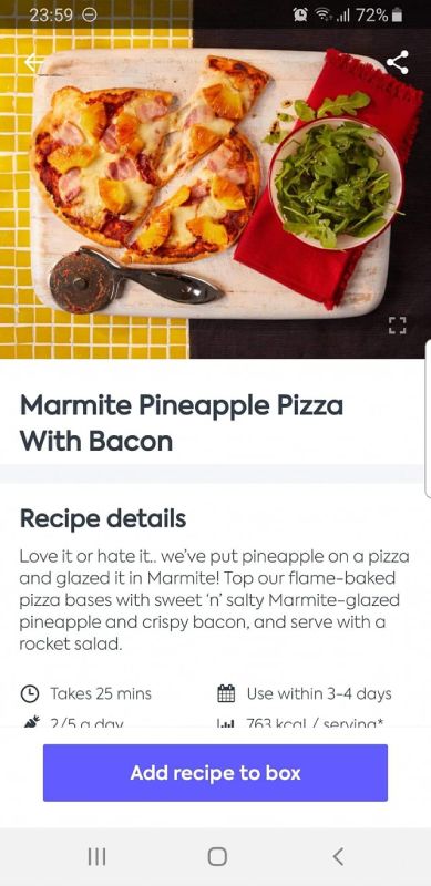 Ricetta pizza ananas, bacon e Marmite, Regno Unito