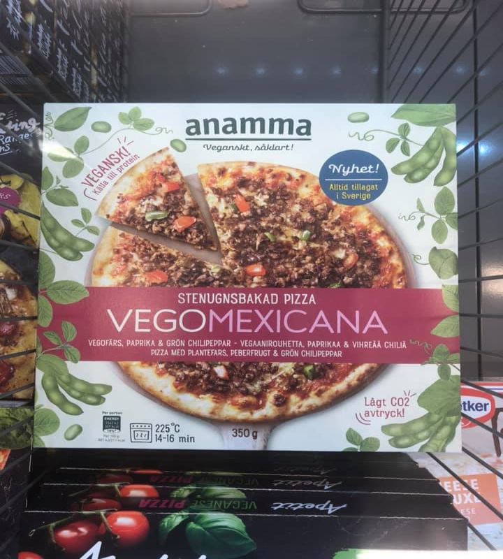 Pizza Vegomexicana, Svezia