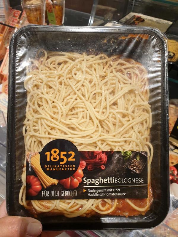 Spaghetti alla bolognese da microonde, Germania