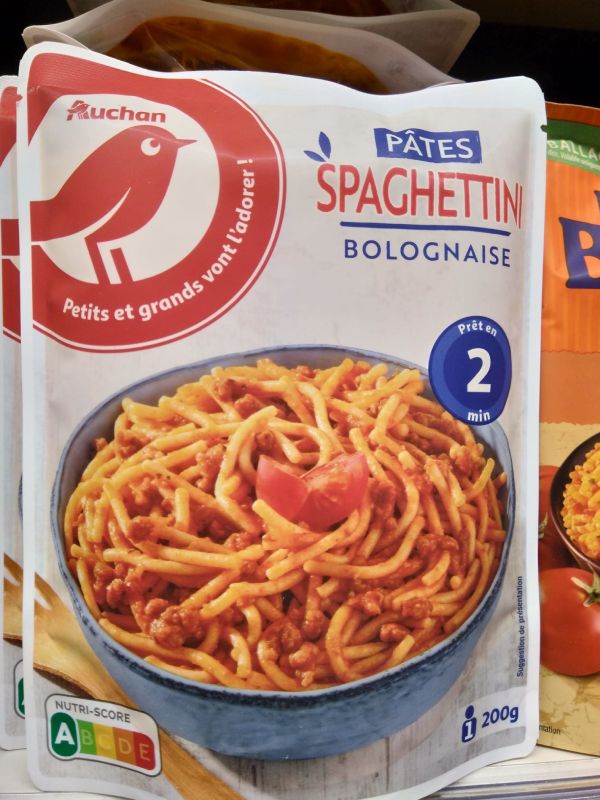 Spaghettini alla bolognese in busta, Lussemburgo