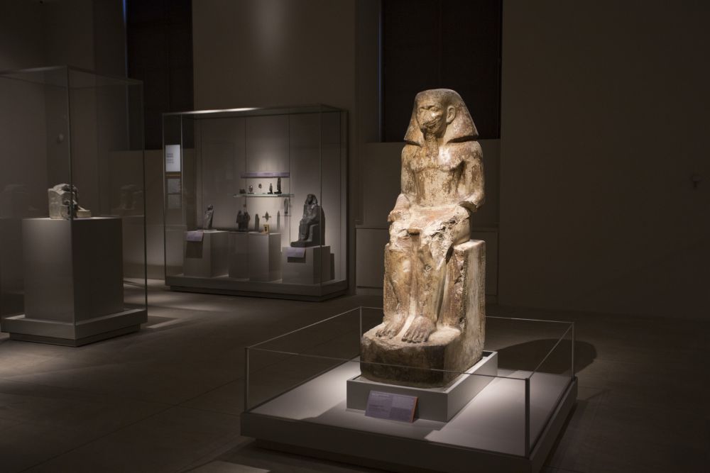 Sala con statue del Medio e Nuovo Regno, foto Museo Egizio Torino