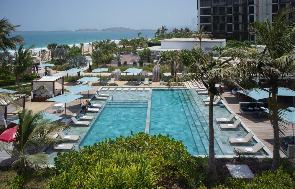 Beach club del Caesar Palace Bluewaters a Dubai