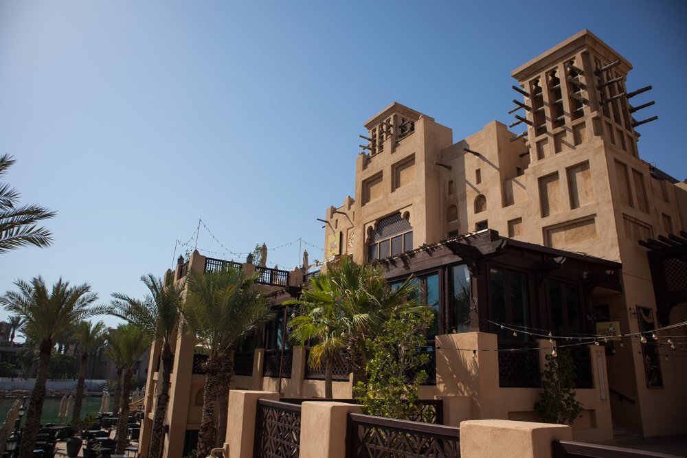Architettura tradizionale al Souk Madinat a Dubai