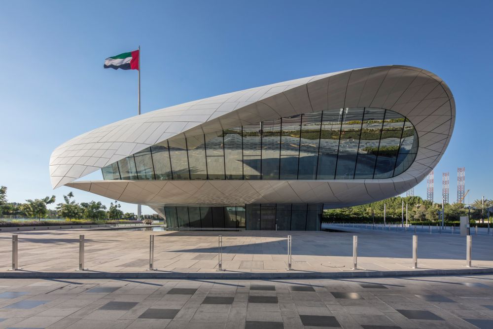 Esterno dell'Etihad Museum a Dubai