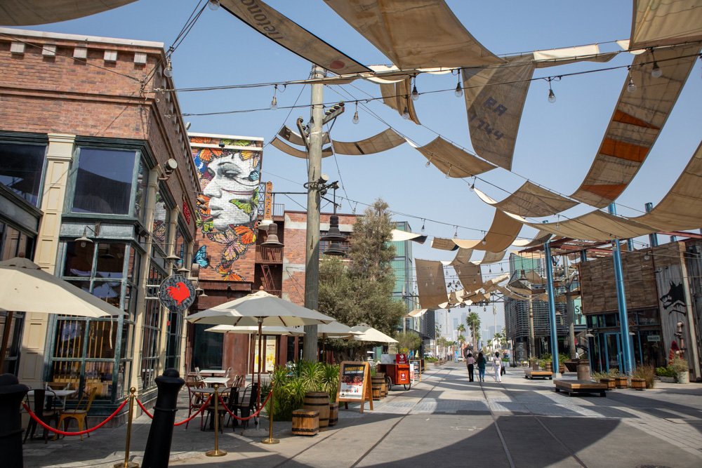 L'area urbana del quartiere La Mer a Dubai