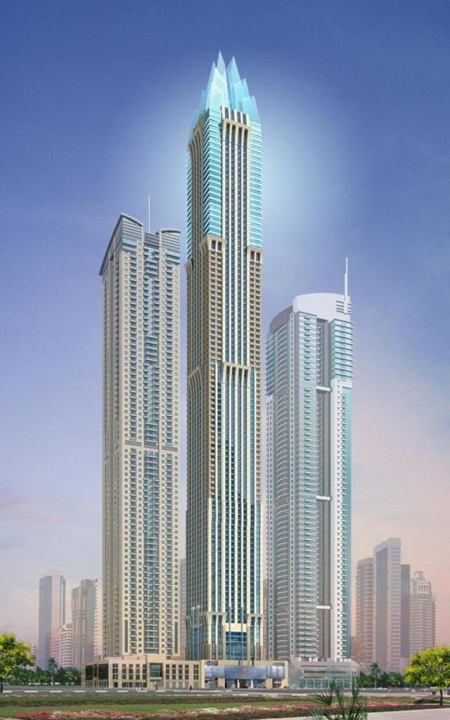 Rendering grattacielo Marina 101 a Dubai, Emirati Arabi Uniti