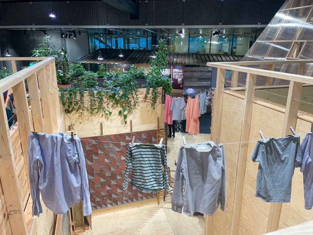 Uno scorcio dell'esibizione temporanea Living Better Lives al Danish Architecture Centre di Copenaghen