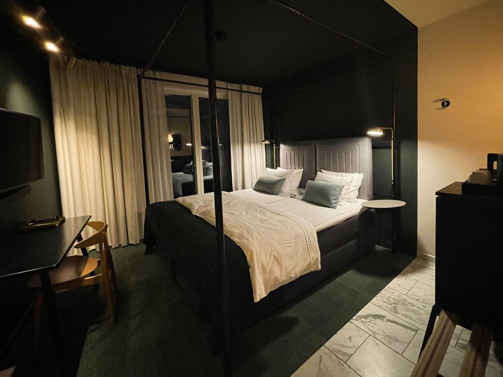 La mia camera all'hotel Danmark Brøchner di Copenaghen