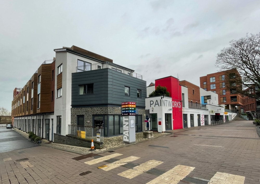 Ingresso del quartiere Paintworks di Bristol