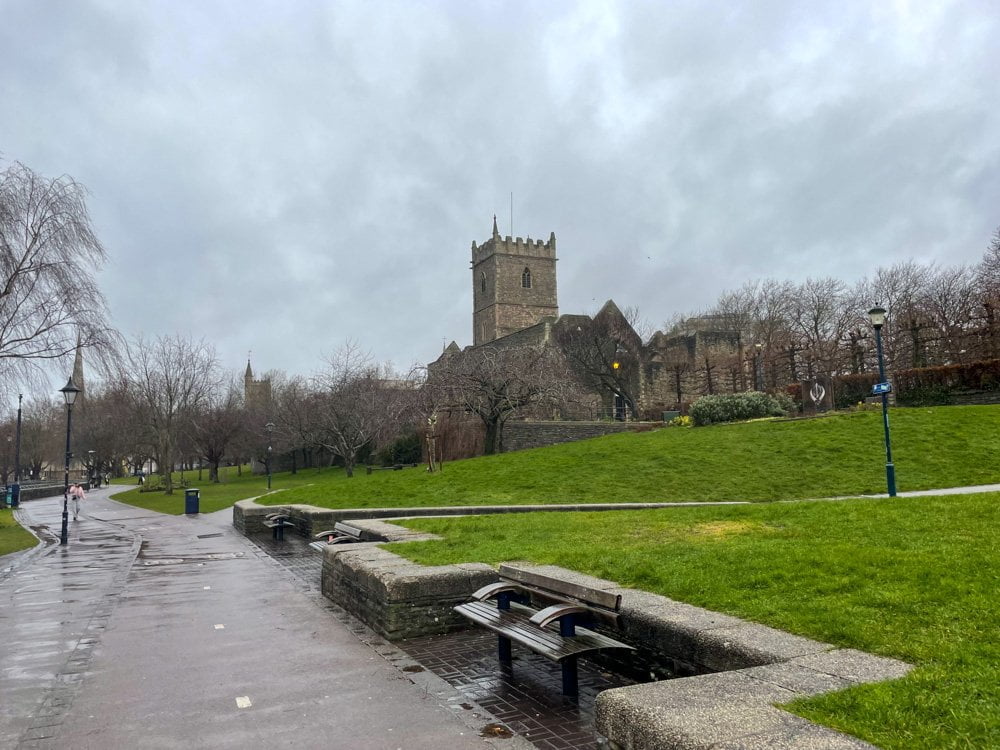 Il parco Castle Park a Bristol