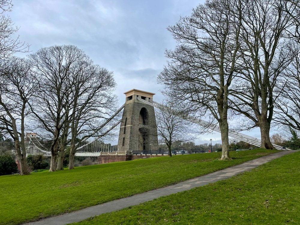 Il parco Clifton Down in cui si trova il Clifton Suspension Bridge a Bristol