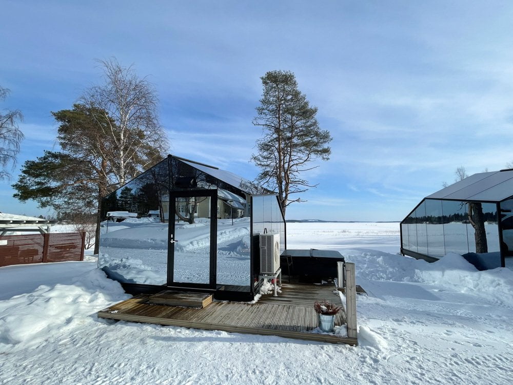 Igloo di vetro di Arctic Lakeland Igloos a Vuokatti