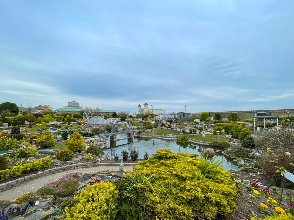 Panorama del Merrivale Model Village di Great Yarmouth