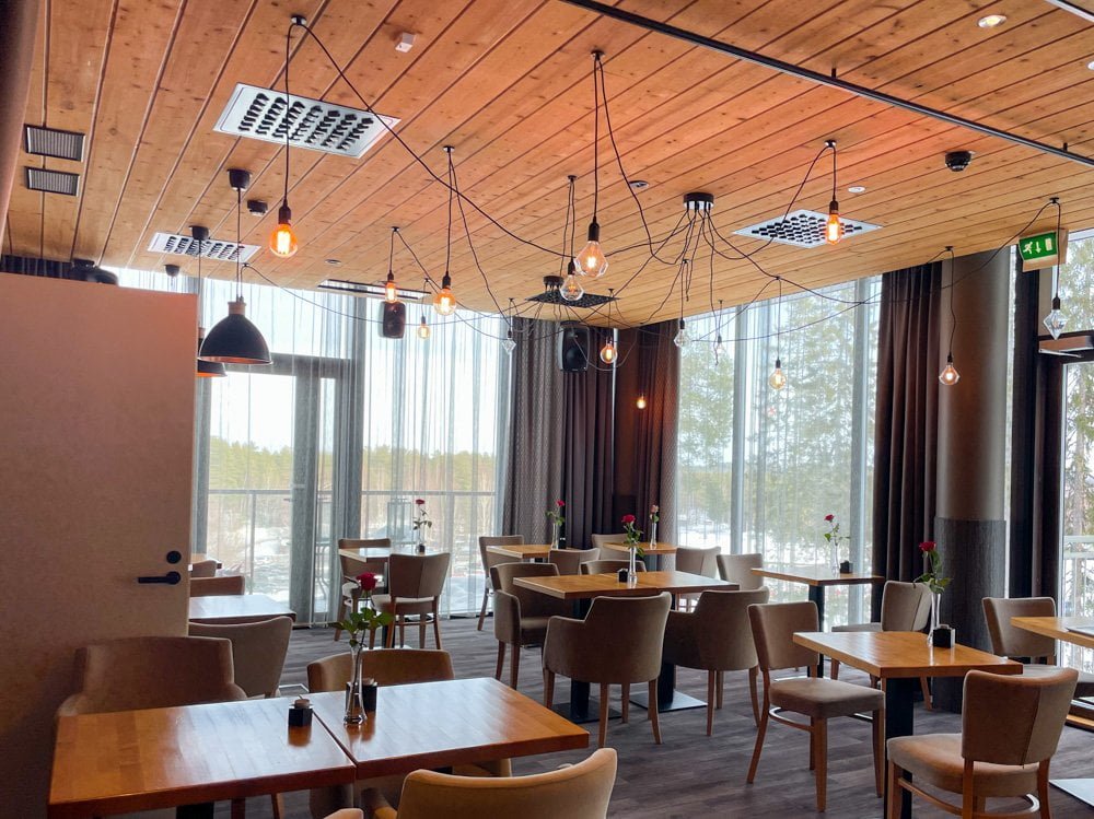 Ristorante Ainoa dell'hotel Vuokatin Aateli a Vuokatti