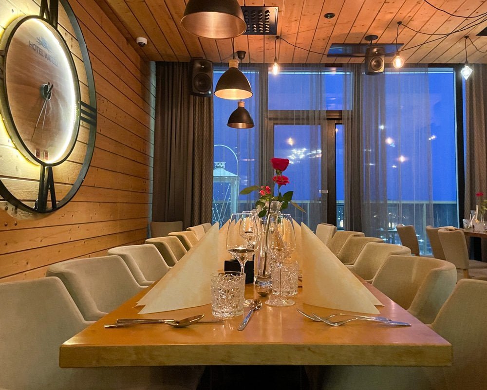 Ristorante Ainoa dell'hotel Vuokatin Aateli a Vuokatti