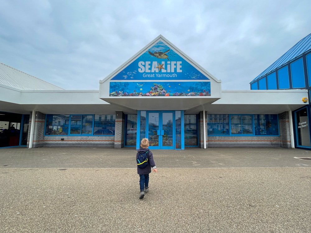 La facciata dell'acquario SEA LIFE Great Yarmouth
