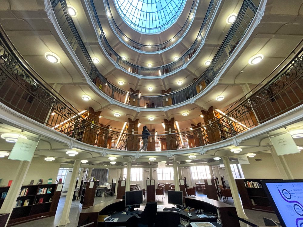 Interno della Biblioteca Nazionale Finlandese di Helsinki