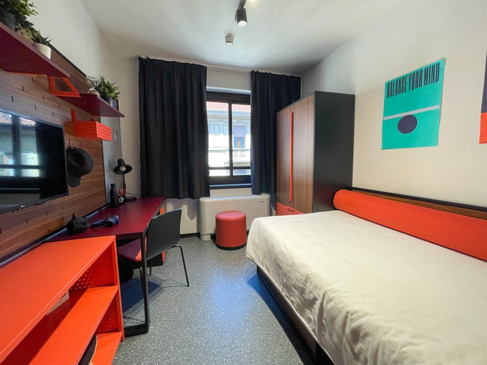Camera dell'hotel-residenza per studenti CX Belfiore a Torino