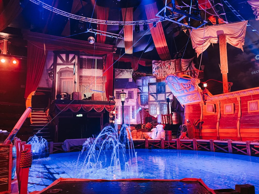 Il palco acquatico del teatro Hippodrome Circus di Great Yarmouth