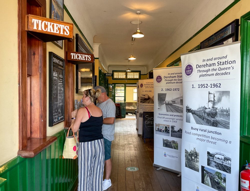 Biglietteria della stazione di Dereham della Mid-Norfolk Railway