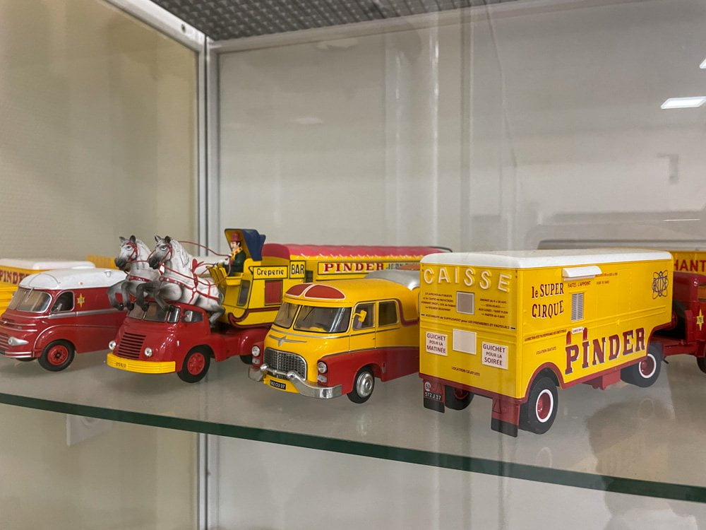 Modellini Pinder esposti al Musée Automobile Reims Champagne