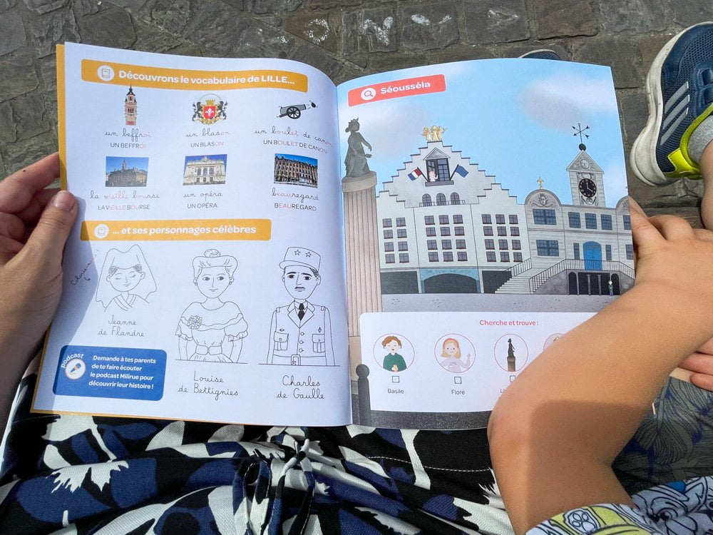 Quaderno di attività e guida turistica Milirue à Lille