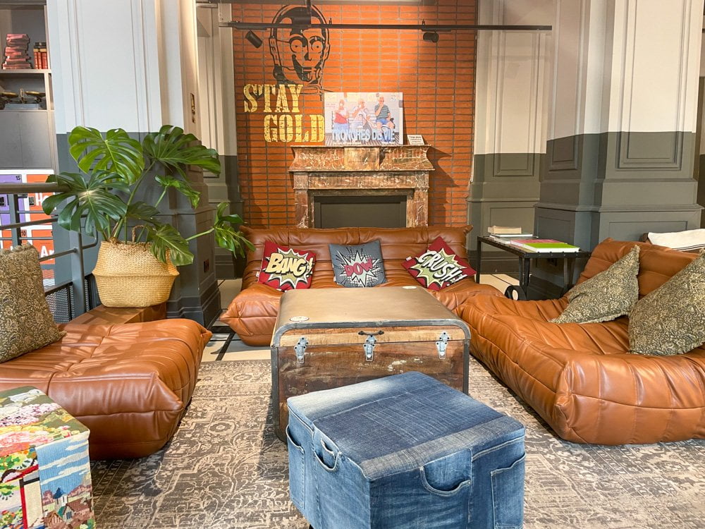 Salottino dell'hotel Moxy Lille City