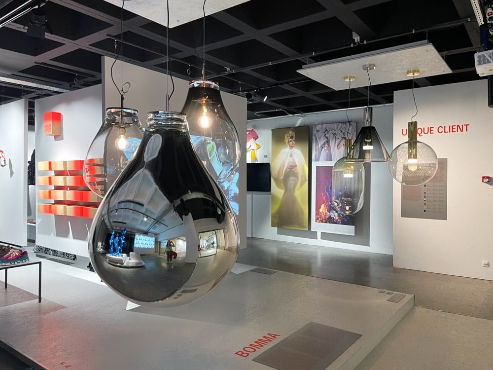 Installazione in una mostra temporanea del Museo del Design di Bruxelles