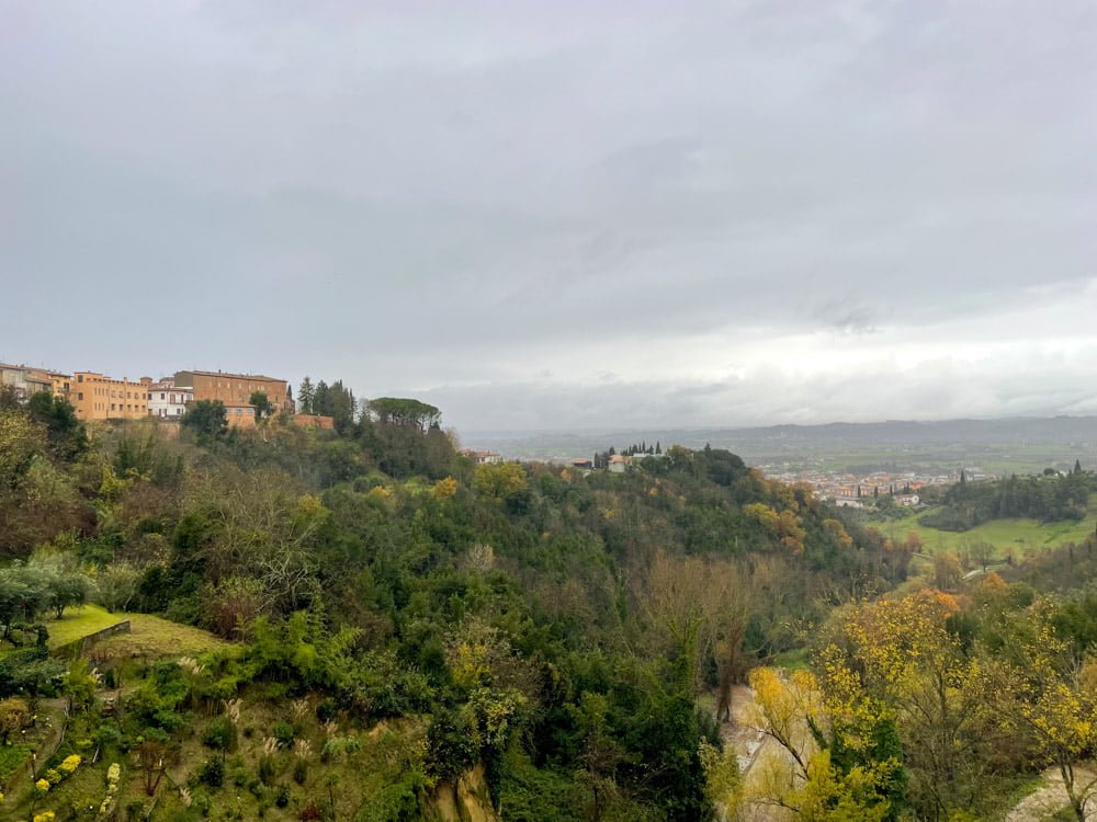 Le colline intorno al borgo di San Miniato