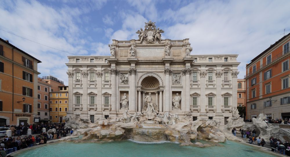 La Fontana di Trevi a Roma