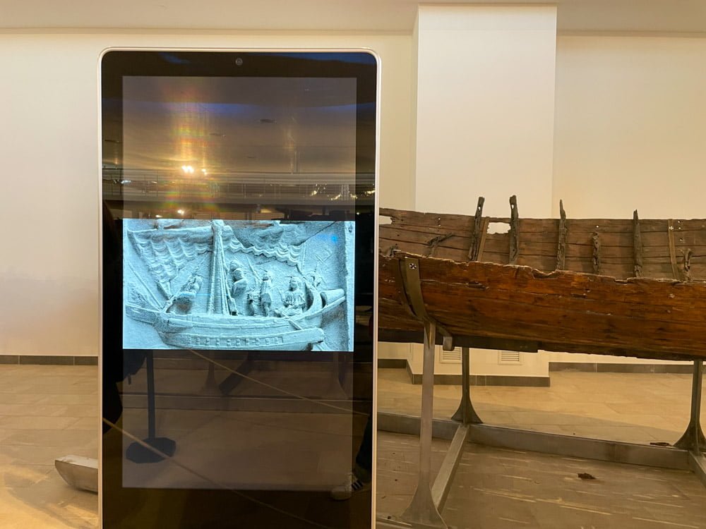 Installazione interattiva al Museo delle Navi di Fiumicino