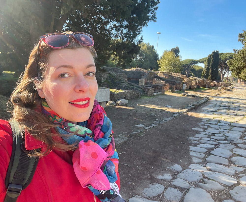 Paola Bertoni a Ostia Antica