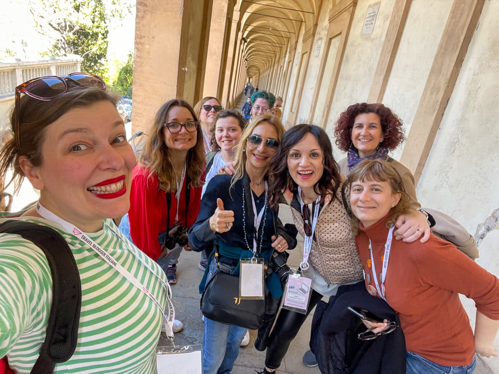 Con il gruppo delle Travel Blogger Italiane in visita a Bologna