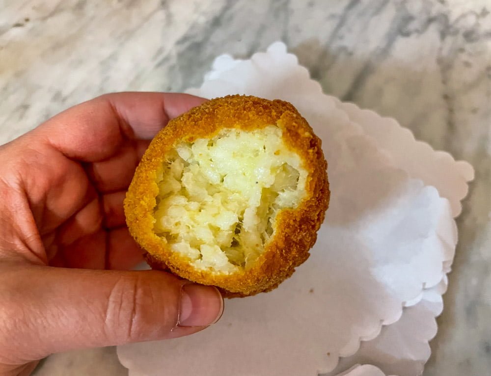 Supplì al baccalà da Supplì in Via San Francesco a Ripa, Roma