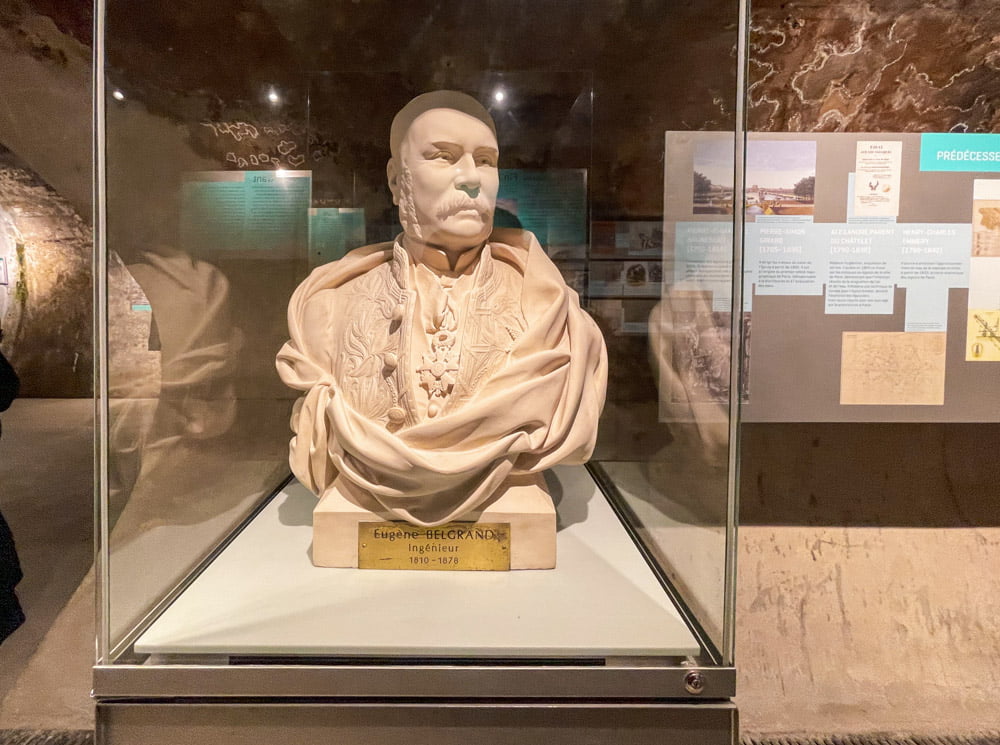 L'ingegnere Eugène Belgrand progettista della rete fognaria parigina ricordato al Musée des Egouts