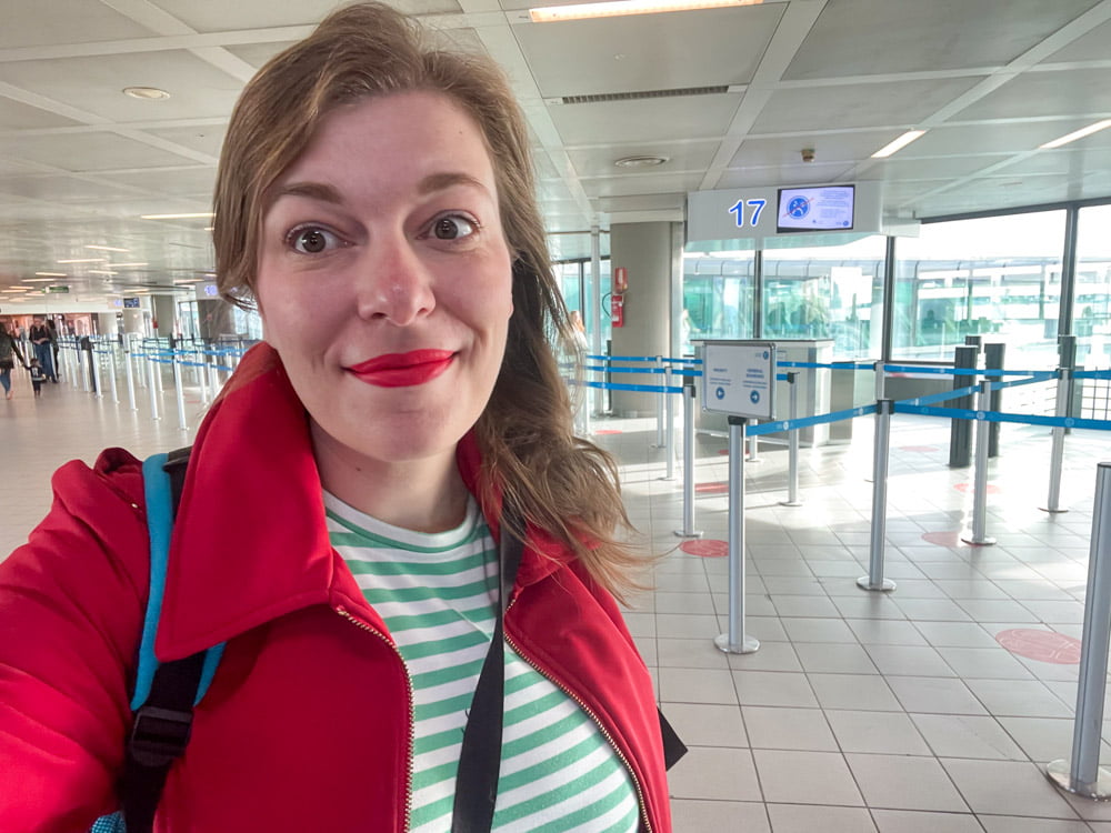 Paola Bertoni all'aeroporto di Torino