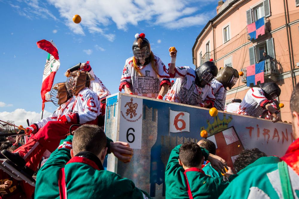 La Battaglia delle Arance durante il Carnevale di Ivrea