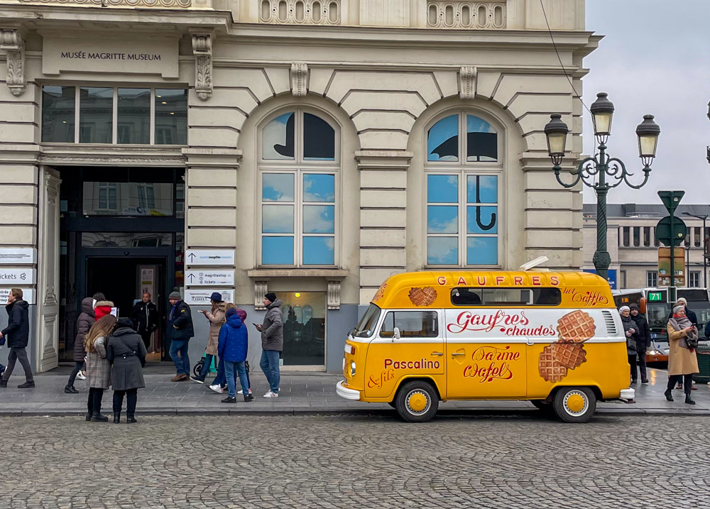 Camioncino dei gaufres a Bruxelles