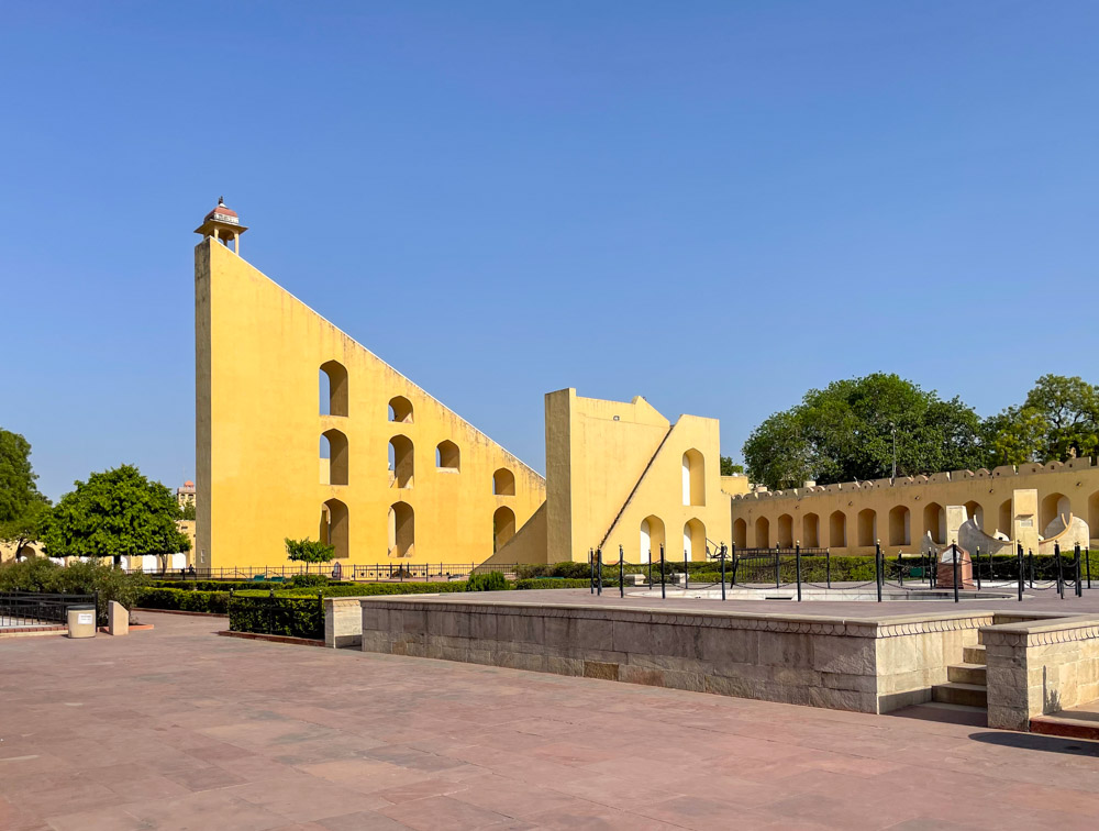 Strumento astronomico all'osservatorio Jantar Mantar di Jaipur, India
