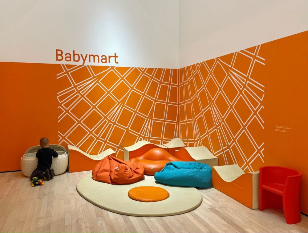 L'area bambini Baby Mart del Museo di arte moderna e contemporanea di Trento e Rovereto