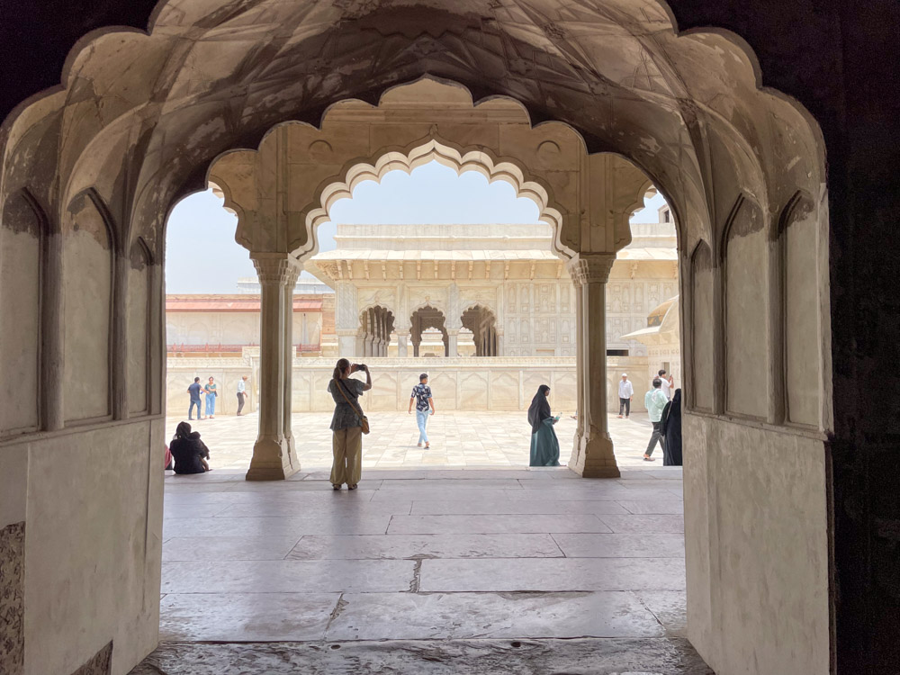 Palazzo Bianco all'interno del Forte di Agra
