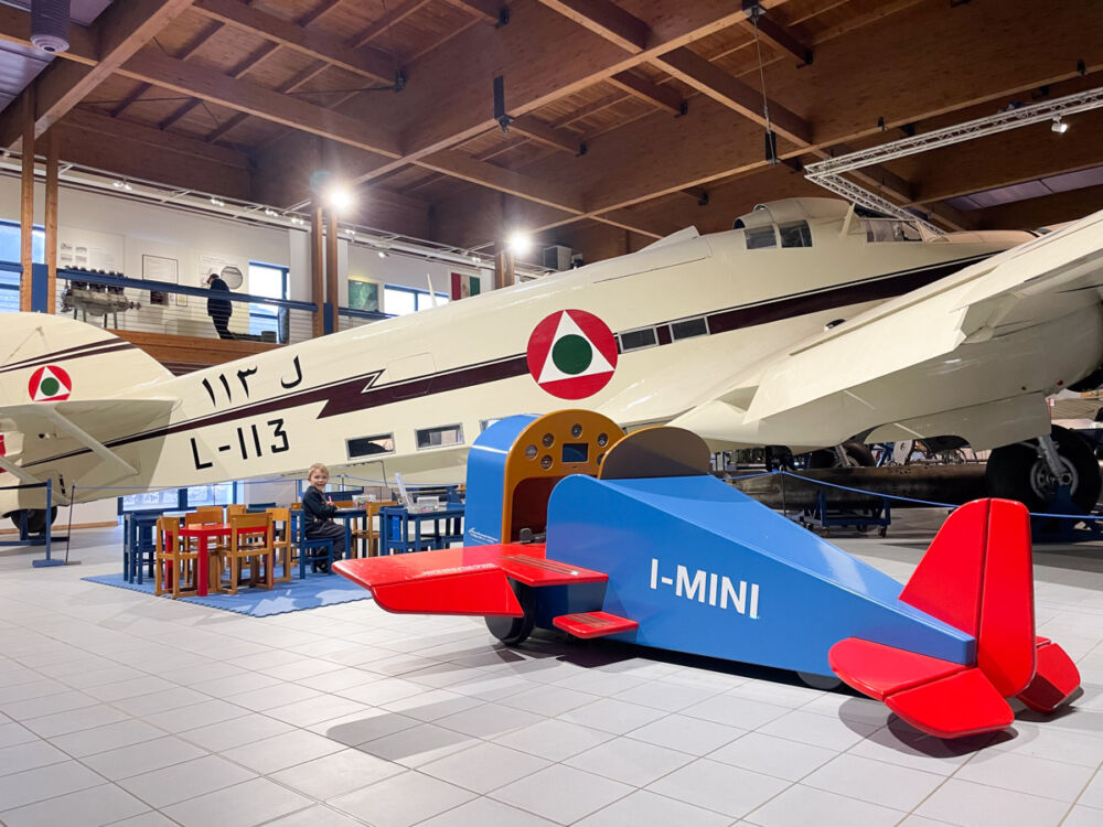 Area bambini al Museo dell'Aeronautica Caproni di Trento