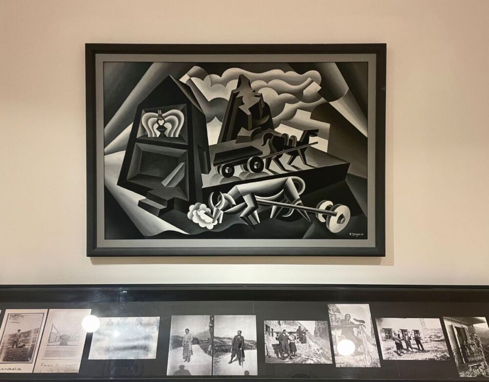 Quadro di Fortunato Depero alla Casa d'Arte Futurista Depero a Rovereto